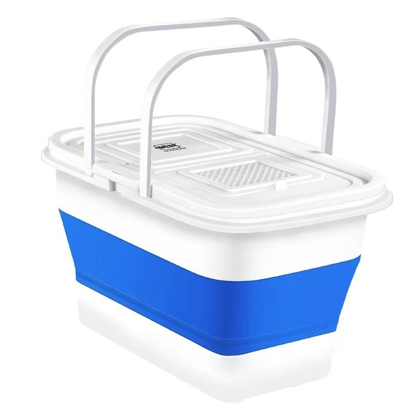 Fish drums can fold a fish tank with a portable water barrel with a multi-purpose fishing box thick enough to carry a live bucket